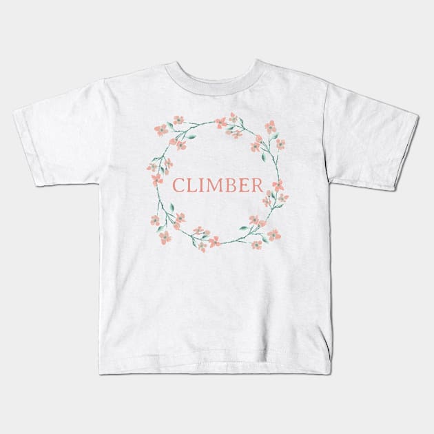 Climber Kids T-Shirt by Low Gravity Prints